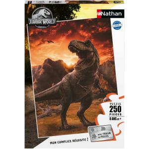 Puzzle 250 pièces - Le Tyrannosaurus rex / Jurassic World 3 - Jurassic World - 86158