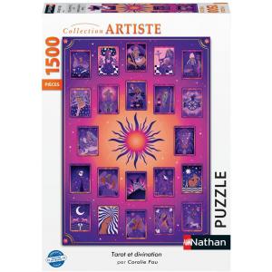 Puzzle Nathan 1500 pièces - Tarot et diviNathanatioNathan / Coralie Fau - Nathan puzzles - 87298