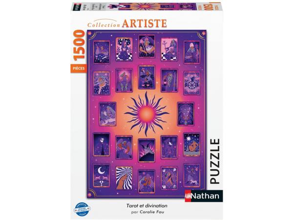 Puzzle nathan 1500 pièces - tarot et divinathanationathan / coralie fau