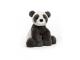 Peluche Huggady Panda - l : 12 cm x H: 22 cm