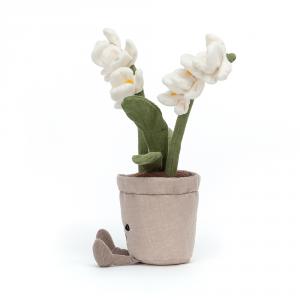 Peluche Amuseable Cream Orchid - L: 10 cm x l : 10 cm x H: 27 cm - Jellycat - A2ORC