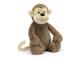 Peluche Bashful Monkey Medium - L: 9 cm x l : 12 cm x H: 31 cm