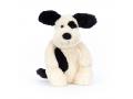 Peluche Bashful Black & Cream Puppy Medium - L: 9 cm x l : 12 cm x H: 31 cm - Jellycat - BAS3BCPN