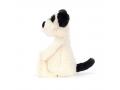 Peluche Bashful Black & Cream Puppy Small - L: 8 cm x l : 9 cm x H: 18 cm - Jellycat - BASS6BCPN