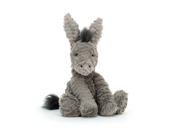 Peluche fuddlewuddle donkey medium - l : 11 cm x h: 23 cm