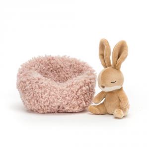 Peluche Hibernating Bunny - L: 7 cm x l : 12 cm x H: 12 cm - Jellycat - HIB3B