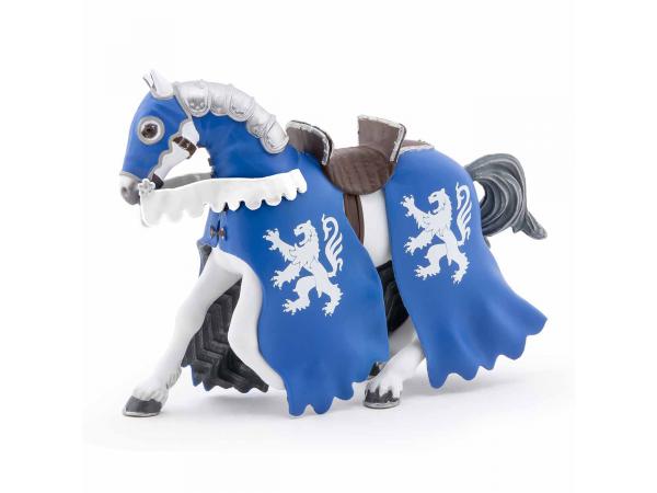 Figurine cheval du chevalier lion à la lance
