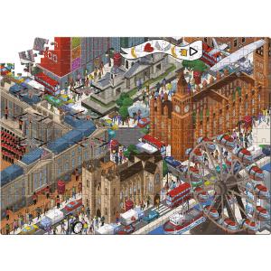 Puzzle enfant, Mixtery - 300 pièces - Cyber attaque à Londres - Clementoni - 21711