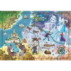 Puzzle adulte, Disney Maps - 1000 pièces - La Reine des Neiges - Clementoni - 39666