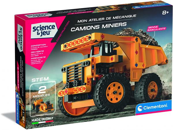 Science et jeu de construction, camions miniers