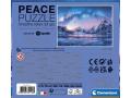Puzzle adulte, Peace Puzzle - 500 pièces - Light Blue - Clementoni - 35116