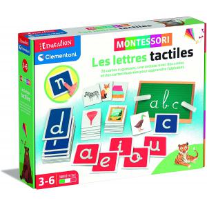 Jeu édicatif Les lettres tactiles - Montessori - Clementoni - 52615
