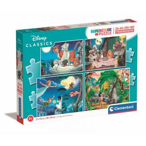 Puzzle enfant, 20+60+100+180 pièces - Disney Classic - Disney - 21414
