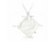 Lapin doudou blanc Flore - Diamètre 50 cm, Hauteur 32 cm