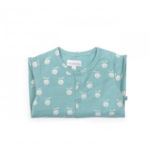 Pyjama 1m jersey vert imprimé pommes Pomme des Bois - Moulin Roty - 675274