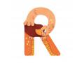 Lettre bois R orange L'alphabet (emb/6) - Moulin Roty - 677027