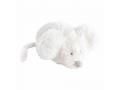 Hochet souris blanc Maude - Position allongée 14 cm, Hauteur 7 cm - Dimpel - 887276