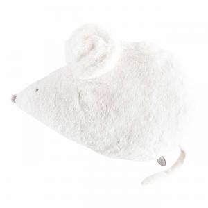 Souris blanc Maude - Position allongée 50 cm, Hauteur 30 cm - Dimpel - 887250