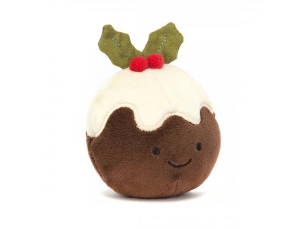 Festive folly christmas pudding - dimensions : l : 6 cm x l : 8 cm x h : 10 cm
