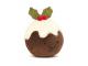 Peluche Festive Folly Christmas Pudding - Dimensions : L : 6 cm x  l : 8 cm x  h : 10 cm