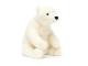 Peluche Elwin Polar Bear Small - Dimensions : L : 12 cm x  l : 12 cm x  h : 21 cm
