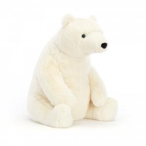 Peluche Elwin Polar Bear Large - Dimensions : L : 24 cm x l : 24 cm x h : 31 cm - Jellycat - EL3PB