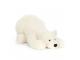 Peluche Nozzy Polar Bear - Dimensions : L : 28 cm x  l : 43 cm x  h : 21 cm