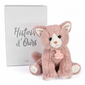 BEBE CHAT - Rose poudré - 18 cm - Histoire d'ours - HO3157