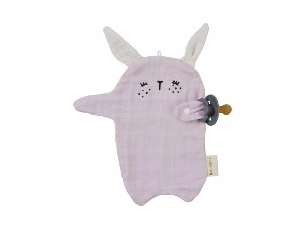 Sucette cuddle - lapin - lilas