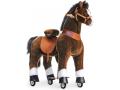 Ponycycle Cheval chocolat brun avec sabot blanc, frein et son à monter Age 7 ans + - Hauteur assise (cm) 73 - Ponycycle - Ux521