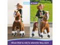 Ponycycle Cheval marron avec sabot blanc, frein et son à monter Age 7 ans + - Hauteur assise (cm) 73 - Ponycycle - Ux524
