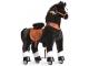 Ponycycle Cheval noir avec sabot blanc, frein et son à monter Age 7 ans +