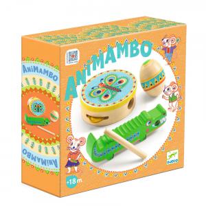 Animambo - Set de percusions: Tambourin,maracas, guiro - Djeco - DJ06031