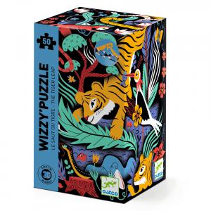 Wizzy Puzzles - Le saut du tigre - 50 pcs - Djeco - DJ07031