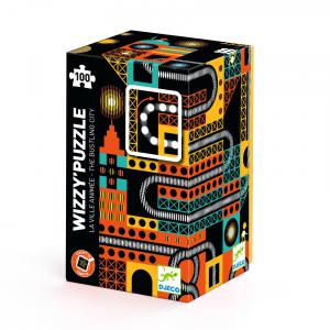 Wizzy Puzzles - La ville animée - 100 pcs - Djeco - DJ07032