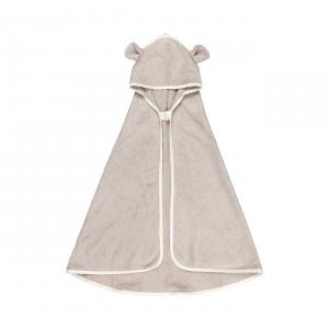 Hooded Baby Towel - Bear - Beige - Fabelab - 2006238517