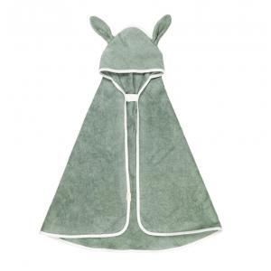 Hooded Baby Towel - Bunny - Eucalyptus - Fabelab - 2006238511