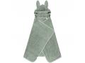 Hooded Junior Towel - Bunny - Eucalyptus, Eucalyptus-One Size - Fabelab - 2006238516