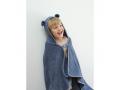 Hooded Junior Towel - Bear - Blue Spruce, Blue Spruce-One Size - Fabelab - 2006238514