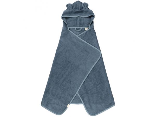 Hooded junior towel - bear - blue spruce, blue spruce-one size
