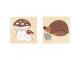 Mushroom & Hedgehog Puzzle 2 pack - Wood, Multi Colours-One Size