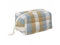 Quilted Toiletry Bag - Cottage Blue Checks, Cottage Blue-One Size - Fabelab - 2006238867