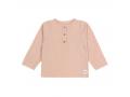 T-shirt manches longues en mousseline rose poudré 03-06 mois - Lassig - 1531040772-68