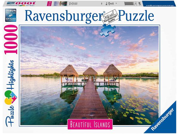 Puzzles adultes - puzzle 1000 pièces - vue sur les tropiques (puzzle highlights, Îles de rêve)