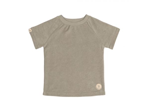 T-shirt manches courtes olive eponge 3-6 mois
