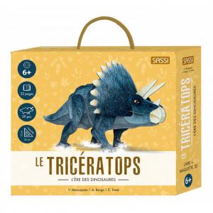 Livre et maquette 3D Dinosaures - Le tricératops - Sassi - 309050