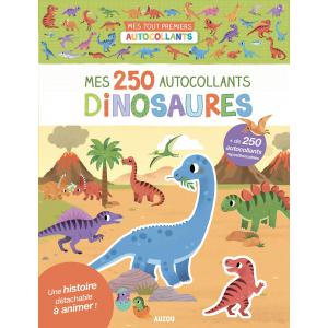 Mes 250 autocollants dinosaures - Auzou - 9782733878804