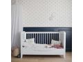 Lit bébé évolutif 70x140 couleur : Bleu prestige - Gamme Opéra - Maison Charlotte - 10040205
