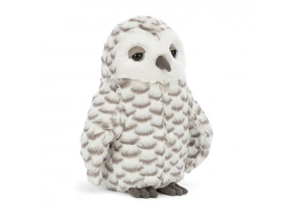 Woodrow owl (white) - l: 13 cm x l: 12 cm x h: 24 cm
