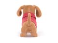 Peluche Sweater Sausage Dog Pink - L: 16 cm x l: 7 cm x h: 14 cm - Jellycat - S3SDP